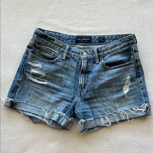 Lucky Brand Women's Distressed Blue Jean Shorts